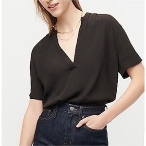 J. Crew Black Blouse